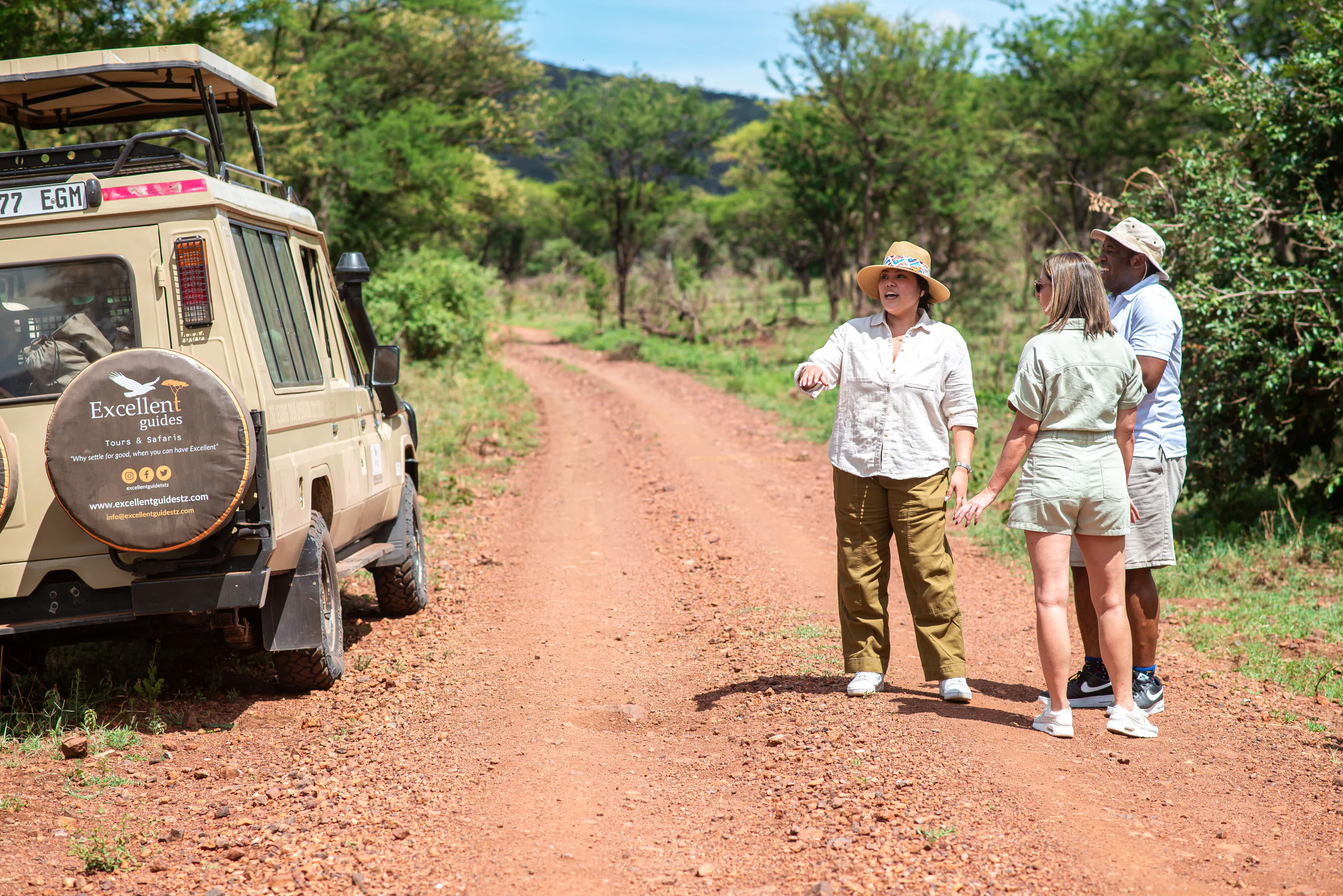 Guests enjoying a tailor-made private safari in Tanzania