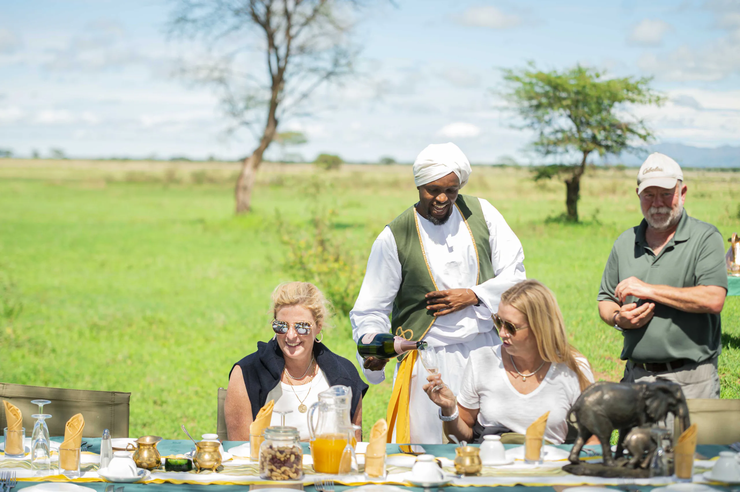 Personalized guest service during a private Tanzania safari