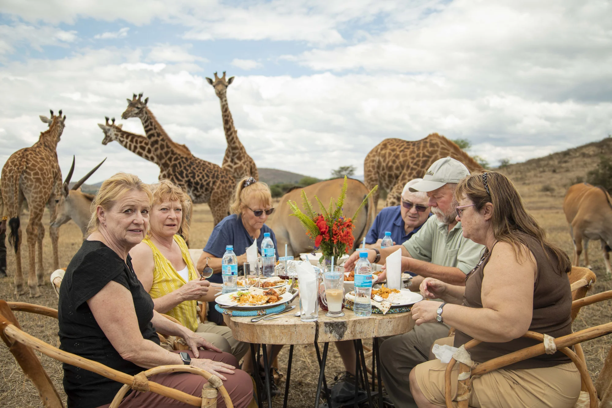 Bush lunch in the Serengeti